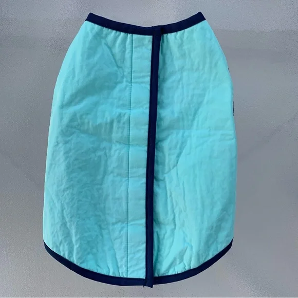 Aqua and Navy Blue Dog Cooling Vest ~ Size Medium - Picture 2 of 6